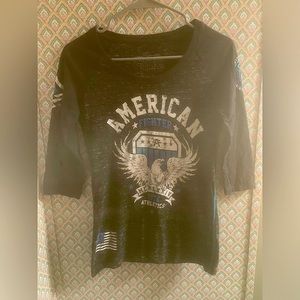 American Fighter Woman’s 3/4 Sleeve Top